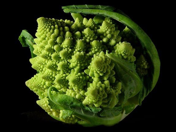 Romanesco broccoli.