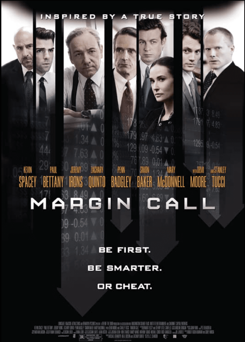 Margin Call movie poster. Considered one of the best wall street movies ever.